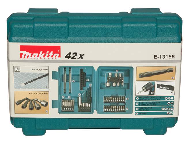⚙ Makita E-13166 Bohrer-Bit-Set 42-tlg. ⚙