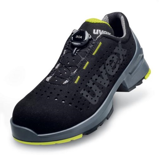 ⚙ Uvex 6565844 1 Halbschuhe S1 65658 schwarz, gelb Weite 11 Größe  